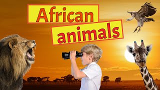 Animales africanos en inglés: vocabulario. African animals vocabulary.