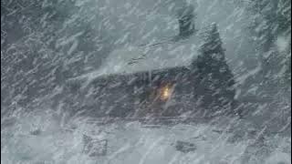 Blizzard Sounds for Sleep, Relaxation & Staying Cool | Snowstorm Sounds & Howling Wind in the Forest