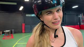 Jammer Lateral Movement Footwork while behind the Wall | Miss Tea Maven