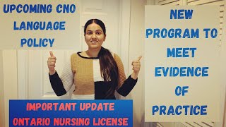 Ontario nursing license | new language policy | Supervised practice experience partnership