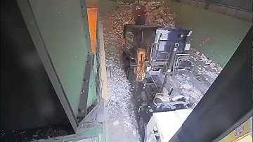 Lithium Ion battery fire at ecomaine