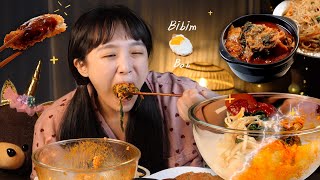 🌝✨Pork Cutlet and Bibimbap Real sound Mukbang _ Quiet Real mukbang! eating show💛K-Food:D