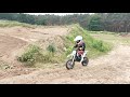 Leo - my 6 year old son on his first real track ride @ MC Trebitz/Germany
