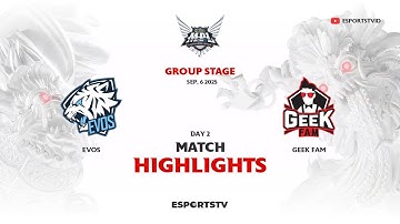 EVOS vs Geek Fam ID HIGHLIGHTS MPL ID S16 | GEEK VS EVOS ESPORTSTV