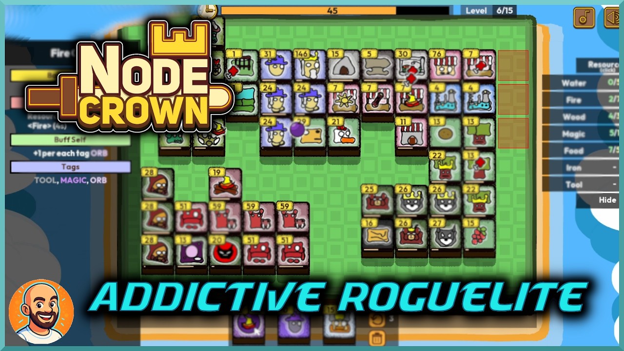 Deep Synergies In This New Strategy Roguelike! | Node Crown [Demo ...