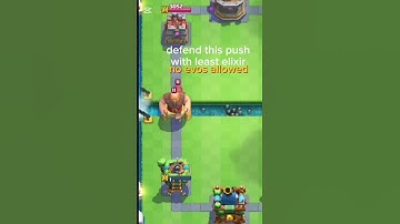 defend this push with least elixir#clashroyale #supercell #helpmemakethismakesense