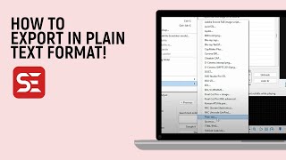 How to export subtitles in Plain text format in Subtitle edit software