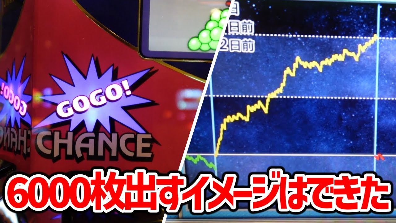 【ジャグラー】6000枚出す「イメージ」ができたので実践して戦ってみた