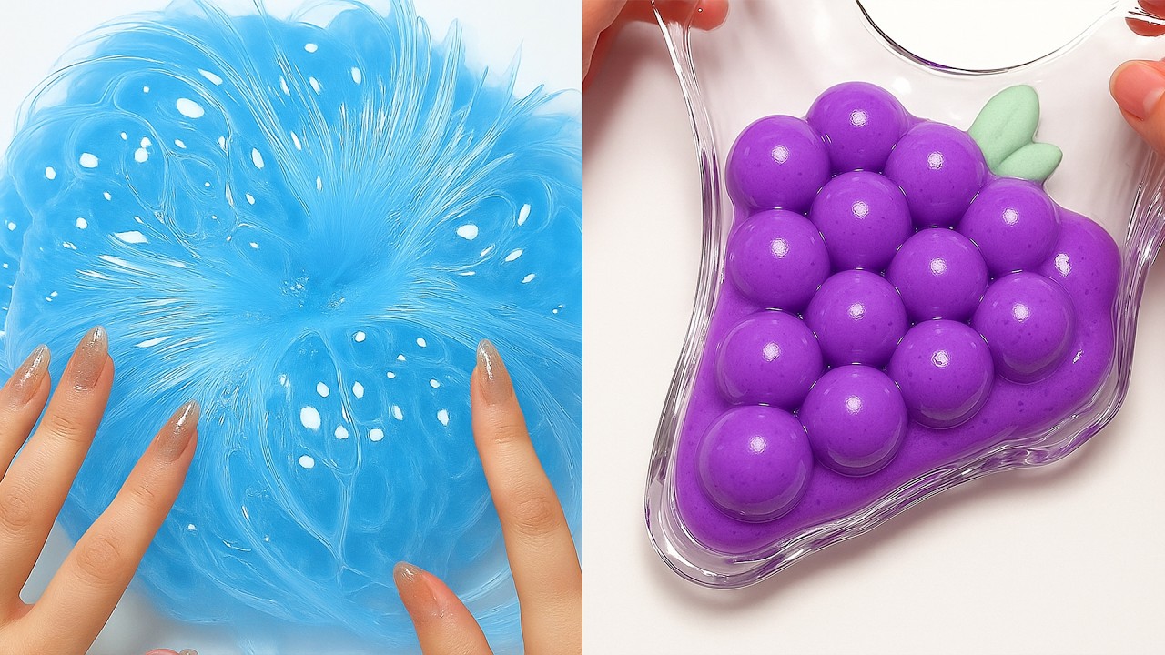 Slow Slime 12 Hour of Relaxing Slime ASMR – Slow Pops and Smooth Calm - YouTube