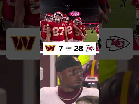 The Chiefs stay hot and get the dub against the Commanders 💪