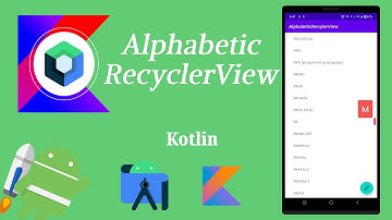 How to Implement Alphabetic order RecyclerView using Kotlin | Android | Kotlin | Make it Easy