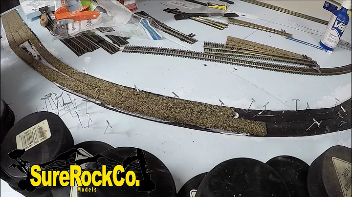 v5 Layout Track, Apply Roadbeds HO scale layout build Port Moody Sawmill