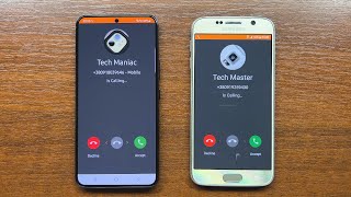 Samsung Galaxy S22 vs Galaxy S6 SIMPLE DIALER app Incoming Calls Over the Horizon. Android 12 vs 7.0 screenshot 3