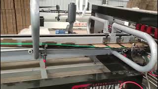 Fully auto folder gluer for corrugated boxes small and big with plc and auto strap