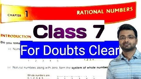 D.A.V. Math | Class VII | Ch-1 | Rational Numbers | Doubts Clear | By  Art Of Mathematica