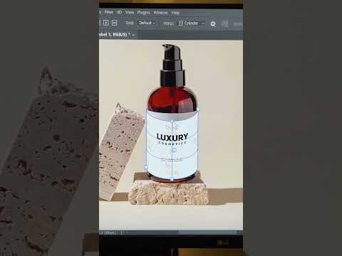 Create Mockups for Round Objects in Photoshop! #Shorts