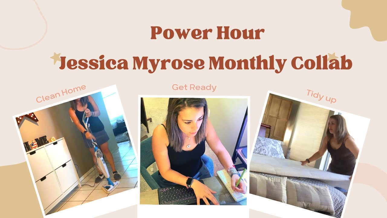 Power Hour 2021 | Let’s See what I can get done | Monthly Collab | Homemaking | Jessica Myrose