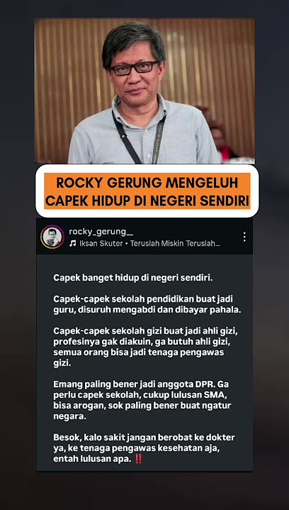 #foryou #latestnews #rockygerung #jokowidiploma #roysuryo #news #homepage #short