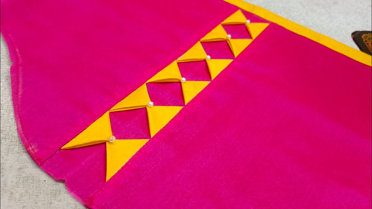 👌Easy method for beginners/triangle model elbow sleeve design cutting ...