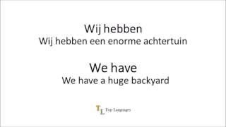 werkwood HEBBEN Nederlands를 갖기 위해 네덜란드어 영어 동사를 배우세요 screenshot 4