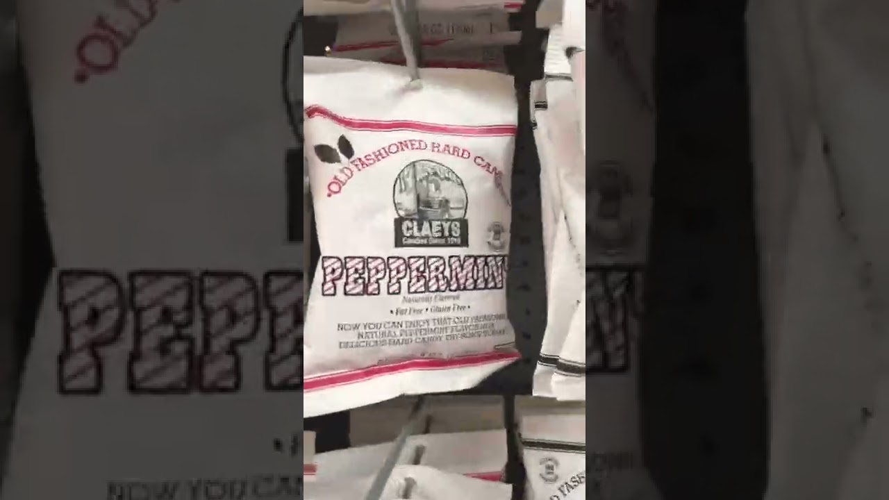 Peppermint old-fashioned hard candies 