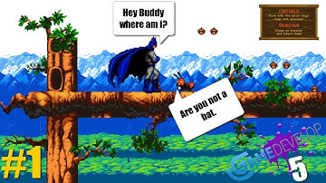 Gdevelop 5 JSON with Batman intro edit dialogue