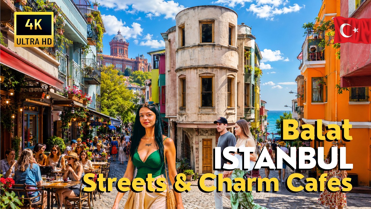 🇹🇷 Turkey Istanbul 2026 Balat 4K Walking Tour | Colorful Streets & Cozy Cafes Vibes