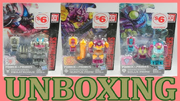 UNBOXING TRANSFORMERS GENERATIONS: Power Of The Primes - Bludgeon/Bomb Burst/Octopunch | by ransmo5