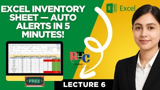 Excel Inventory Sheet — Auto Alerts in 5 Minutes!