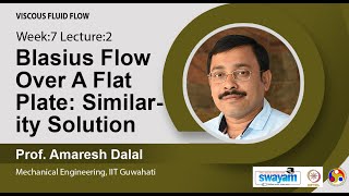 Lec 26: Blasius Flow Over A Flat Plate: Similarity Solution