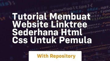 Tutorial membuat website linktree sederhana html css untuk pemula