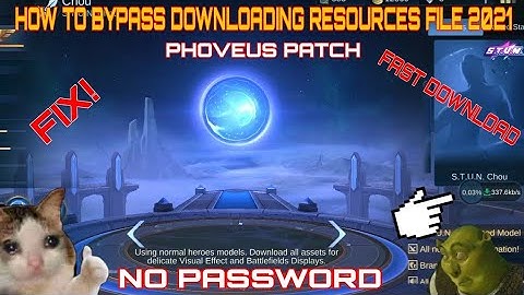 How to bypass downloading resources in ml 2021 | Phoveus Patch|No password-Jutz PLaY