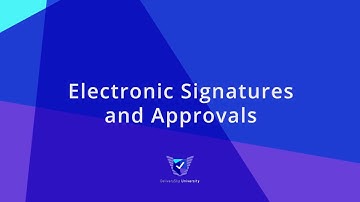 How To: Electronic Signatures and Approvals
