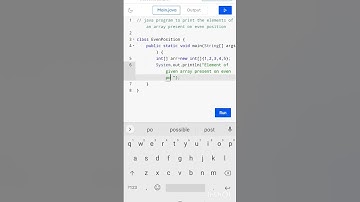 Java program to print the elements  present on even position #codingguru #youtubeshorts 😎