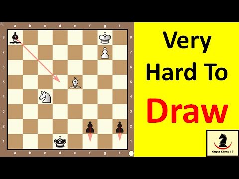 Stopping Two pawns || chess puzzle #148, white to play & draw | chess tricks, ideas & strategy