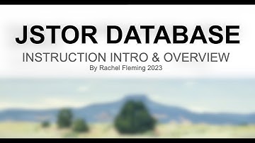Overview of JSTOR Database