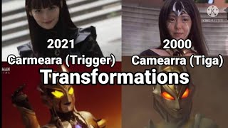 Carmeara (Trigger) & Camearra (Tiga) Human Host Transformation Comparison