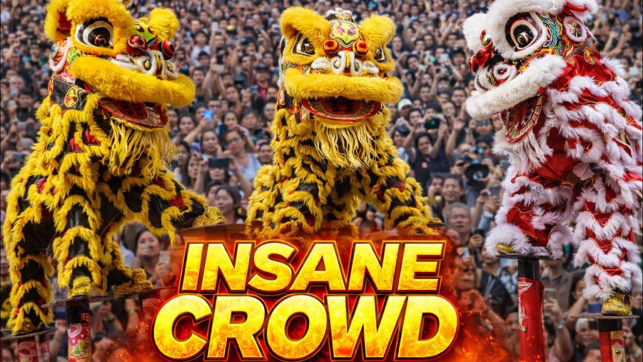 🔥 PACKED Chinatown Lion Dance | CNY 2026 @ Guan Di Temple Kuala Lumpur | 吉隆坡茨厂街关帝庙 采青现场千人围观 高桩舞狮 