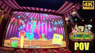 Spongebobs Crazy Carnival Ride Pov 4K 60Fps, Land Of Legends Shooting Dark Ride Non-Copyright