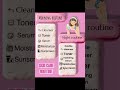 Skin care routine ( morning & night)