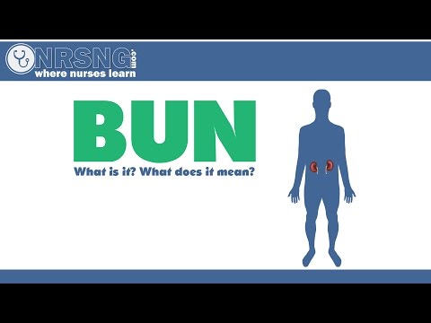 BUN (Blood Urea Nitrogen) What is it? What does it mean?