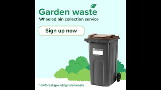 New garden waste wheeled bin collection service