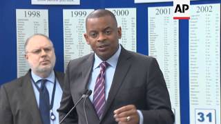 US Transportation Secretary Anthony Foxx joins advocates in urging the public to always be aware of