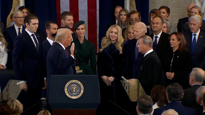 Trump jura el cargo como presidente de los Estados Unidos