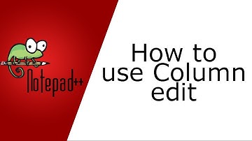 How to use Column edit mode in Notepad++