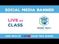 Graphic Design LIVE Class -01- Social Media Design - Amar Tech School