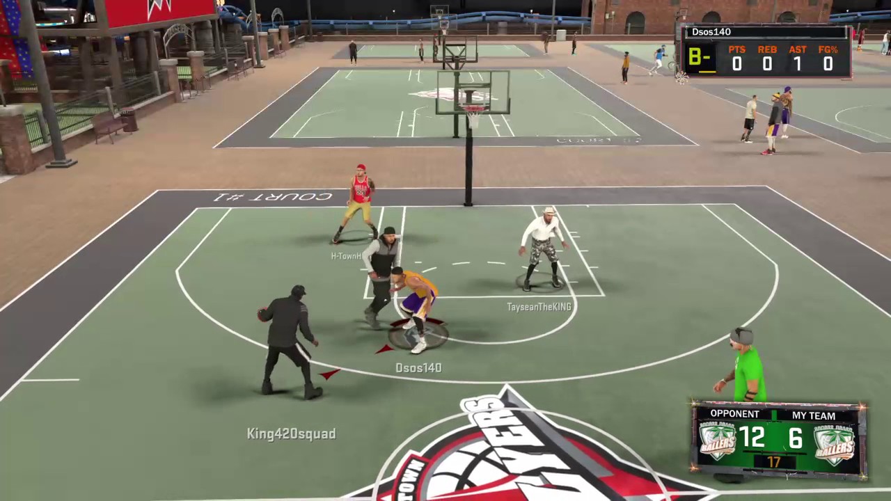2k17 my park playing against juiceman and kiddKuda