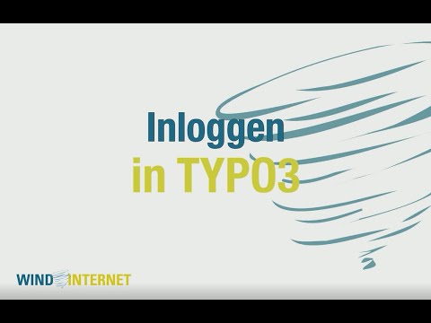 Inloggen in Typo3