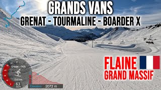 [4K] Skiing Flaine, Grands Vans - Grenat - Tourmaline - Boarder X, Grand Massif France, GoPro HERO13 screenshot 4