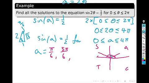 Solving trig equations with expanded domain